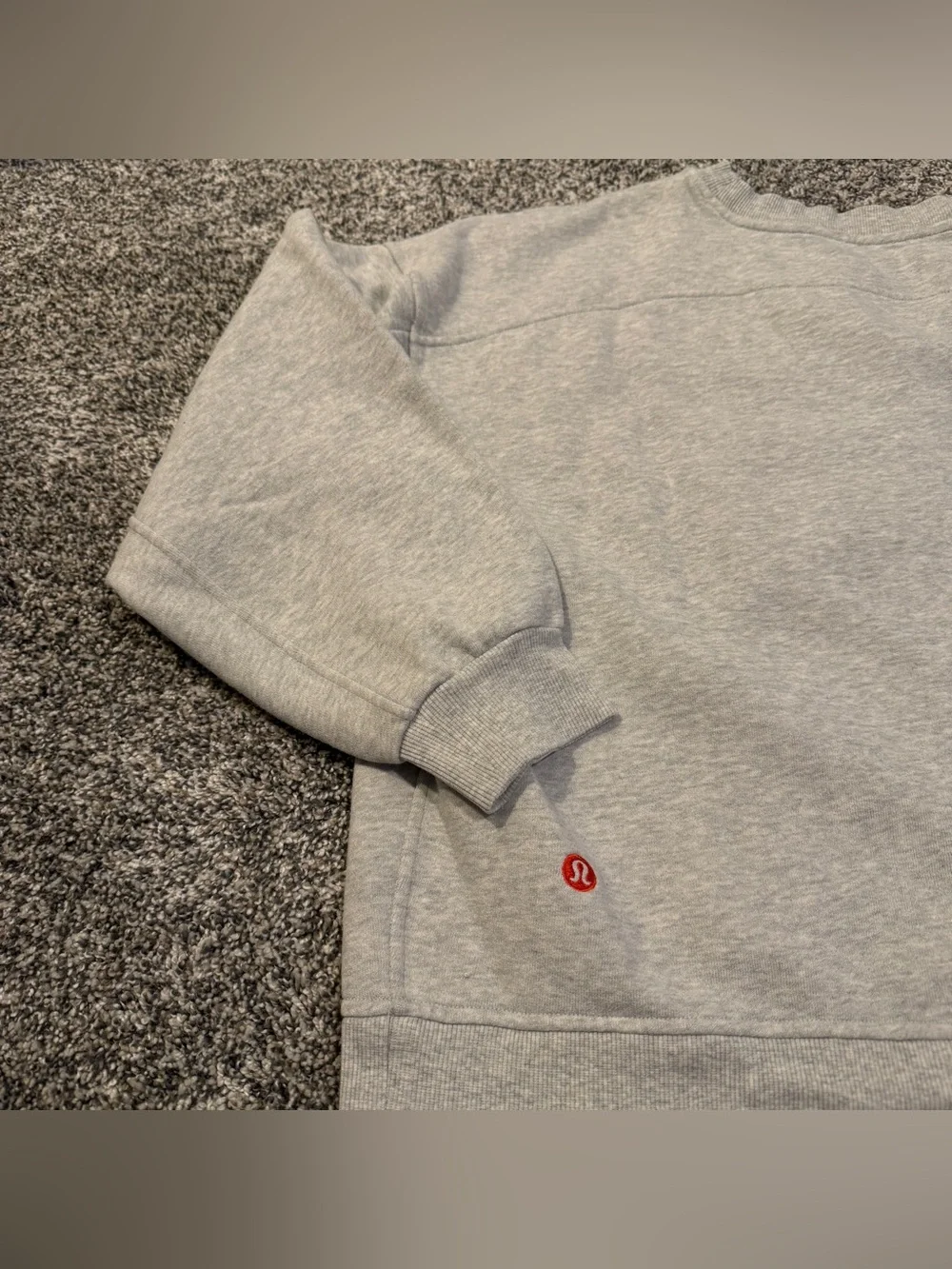 RARE* Lululemon multicolored wordmark crewneck
